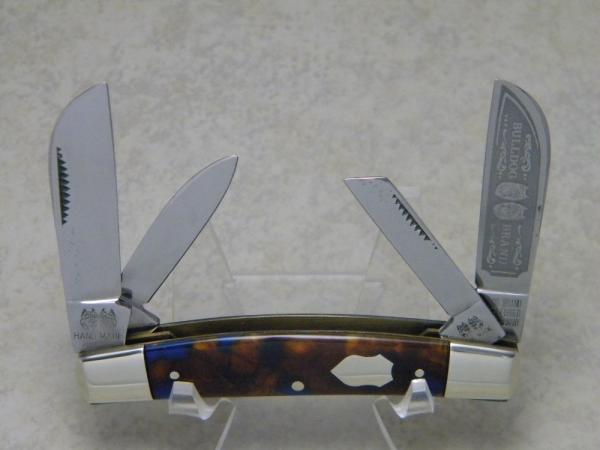 Bulldog Brand Germany Orange Blue Black Congress Knife - Federal Shield Bulldog Brand Germany Orange Blue Black Congress Knife - Federal Shield