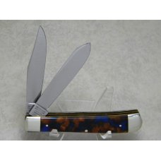 Bulldog Brand Germany Orange Blue Black Trapper Knife - Federal Shield Bulldog Brand Germany Orange Blue Black Trapper Knife - Federal Shield