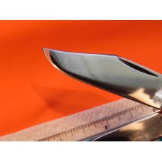 Vintage Ka-Bar 2 Blade Dog Head Barlow Pocket Knife w/ Dark Brown Jigged Bone Handles - NOS & M/NM Vintage Ka-Bar 2 Blade Dog Head Barlow Pocket Knife w/ Dark Brown Jigged Bone Handles - NOS & M/NM