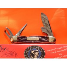 Bulldog Brand Hammer Forged 4 Blade Scout Pocket Knife w/ Winter Bottom Bone Handles -NOS & M/NM Bulldog Brand Hammer Forged 4 Blade Scout Pocket Knife w/ Winter Bottom Bone Handles -NOS & M/NM