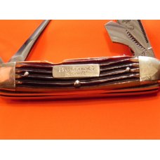 Bulldog Brand Hammer Forged 4 Blade Scout Pocket Knife w/ Winter Bottom Bone Handles -NOS & M/NM Bulldog Brand Hammer Forged 4 Blade Scout Pocket Knife w/ Winter Bottom Bone Handles -NOS & M/NM