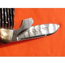 Bulldog Brand Hammer Forged 4 Blade Scout Pocket Knife w/ Winter Bottom Bone Handles -NOS & M/NM Bulldog Brand Hammer Forged 4 Blade Scout Pocket Knife w/ Winter Bottom Bone Handles -NOS & M/NM