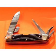 Bulldog Brand Hammer Forged 4 Blade Scout Pocket Knife w/ Winter Bottom Bone Handles -NOS & M/NM Bulldog Brand Hammer Forged 4 Blade Scout Pocket Knife w/ Winter Bottom Bone Handles -NOS & M/NM