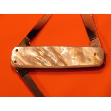 Vint J A Henckels, 2 Blade +File Gentlemens Pocket knife w Fiery Multi-Color Mother of Pearl Handles Vint J A Henckels, 2 Blade +File Gentlemens Pocket knife w Fiery Multi-Color Mother of Pearl Handles
