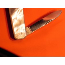 Vint J A Henckels, 2 Blade +File Gentlemens Pocket knife w Fiery Multi-Color Mother of Pearl Handles Vint J A Henckels, 2 Blade +File Gentlemens Pocket knife w Fiery Multi-Color Mother of Pearl Handles