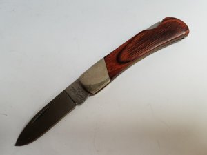  Bear & Son Cutlery Rosewood Handle Professional Lockback Folding Pocket Knife 3.75" Plain Blade 