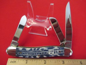 Case XX 2008 Blue Jean Bone Stockman Pattern # 6318 SS 