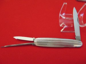 Mann ( E. Bruckmann)  Executive Knife Metal Handle 
