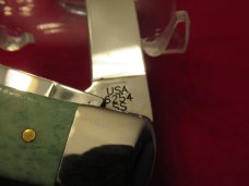 Case XX 2002 Green Bone Trapper # 6254 SS  (No Shield)