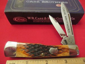 Case Brothers Amber Bone Gun Stock Pattern # 62130 SS 