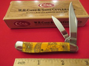 Case XX 2007 Orange Bone Peanut Pattern # 6220 SS 