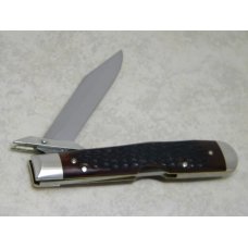Case XX USA 7 Dot (1973) Pretty Bone 6111 1/2 Swing Guard Cheetah Pattern Lockback Knife Case XX USA 7 Dot (1973) Pretty Bone 6111 1/2 Swing Guard Cheetah Pattern Lockback Knife