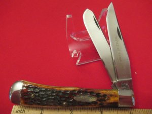 Case XX  Ten Dot Red Bone Trapper pattern # 6254 SSP