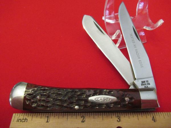 1973 Case XX Brown Bone Trapper Pattern # 6254 SSP 1973 Case XX Brown Bone Trapper Pattern # 6254 SSP