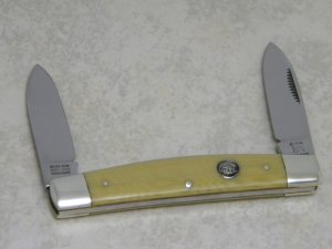Bulldog Brand Germany Waterfall 2 Blade Congress Knife c.1996 - Bulldog Shield