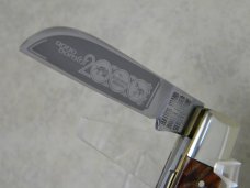 Bulldog Brand Germany Oyster Shell "Anno Domini 2000" Etch 4 Blade Congress Knife c.2000