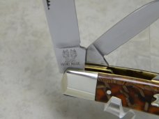 Bulldog Brand Germany Oyster Shell "Anno Domini 2000" Etch 4 Blade Congress Knife c.2000