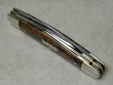 Bulldog Brand Germany Oyster Shell "Anno Domini 2000" Etch 4 Blade Congress Knife c.2000