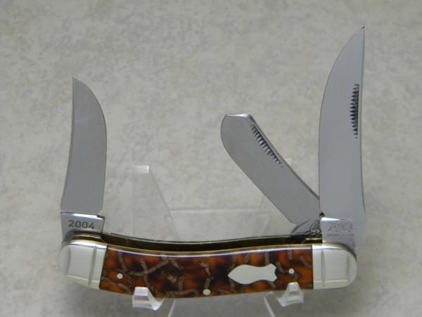 Bulldog Brand Germany Oyster Shell Sowbelly Stockman Knife c.2004 Bulldog Brand Germany Oyster Shell Sowbelly Stockman Knife c.2004