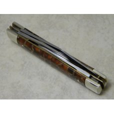 Bulldog Brand Germany Oyster Shell Medium Stockman Knife - "Bulldog Brand" Etch Bulldog Brand Germany Oyster Shell Medium Stockman Knife - "Bulldog Brand" Etch