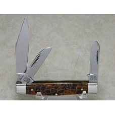 Bulldog Brand Germany Oyster Shell Medium Stockman Knife c.2004 Bulldog Brand Germany Oyster Shell Medium Stockman Knife c.2004