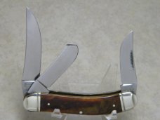 Bulldog Brand Germany Caramel Swirl Sowbelly Stockman Knife c.2004