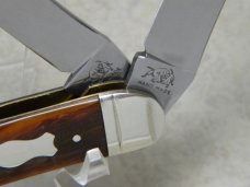 Bulldog Brand Germany Caramel Swirl Sowbelly Stockman Knife c.2004