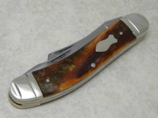 Bulldog Brand Germany Caramel Swirl Sowbelly Stockman Knife c.2004
