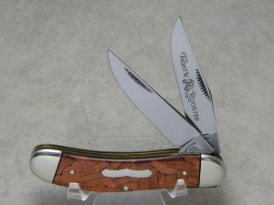 Fight'n Rooster Germany Celebrated Bronze Chip Sowbelly Knife - 1 of 70
