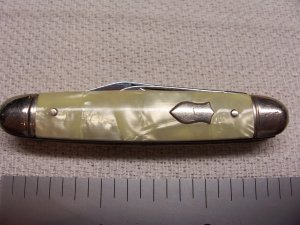 Imperial - Long Pull Small Equal End  Jack Knife - Imitation Pearl Clad Handles - Circa 1956-1988
