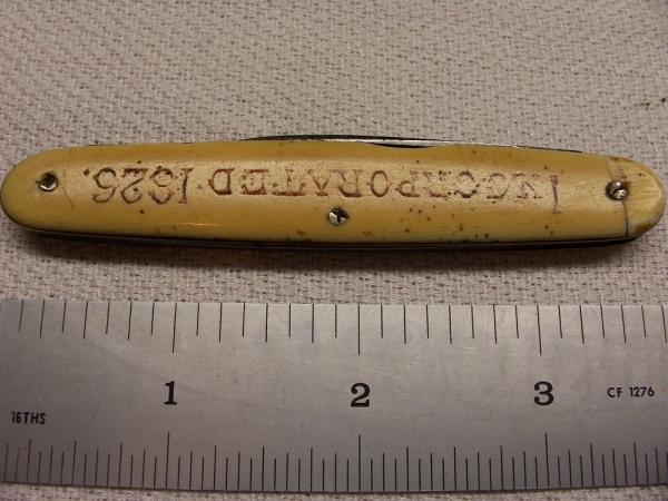 Miller Bros Cut Co Meriden  - Office Style Advertising Knife  Well Used  - Circa 1872-1926