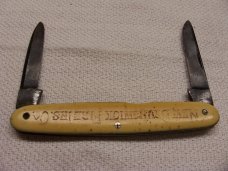 Miller Bros Cut Co Meriden  - Office Style Advertising Knife  Well Used  - Circa 1872-1926