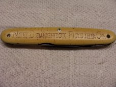 Miller Bros Cut Co Meriden  - Office Style Advertising Knife  Well Used  - Circa 1872-1926