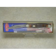 Camillus New York USA Delrin "Razor Edged Stainless" 179 Stockman Knife & Pocket Steel in Box Camillus New York USA Delrin "Razor Edged Stainless" 179 Stockman Knife & Pocket Steel in Box