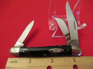 Case XX USA Slick Black Stockman Pattern # 23087HE 