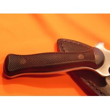 1990 Case xx Boot Knife/Hunt Knife (E77-4 1/2 SS) w Original Sheath w Rubber Type Grip Handles! NOS 1990 Case xx Boot Knife/Hunt Knife (E77-4 1/2 SS) w Original Sheath w Rubber Type Grip Handles! NOS