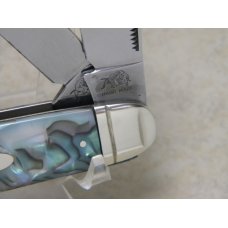 Bulldog Brand Germany Abalone Swirl Cattle King Knife c.1993 - High Carbon Steel - No Etch Bulldog Brand Germany Abalone Swirl Cattle King Knife c.1993 - High Carbon Steel - No Etch