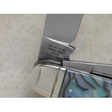 Bulldog Brand Germany Abalone Swirl Cattle King Knife c.1993 - High Carbon Steel - No Etch Bulldog Brand Germany Abalone Swirl Cattle King Knife c.1993 - High Carbon Steel - No Etch