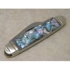 Bulldog Brand Germany Abalone Swirl Cattle King Knife c.1993 - High Carbon Steel - No Etch Bulldog Brand Germany Abalone Swirl Cattle King Knife c.1993 - High Carbon Steel - No Etch