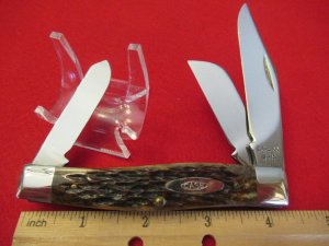 1984 Case XX New Grind Bone Large Stockman Pattern  #6375