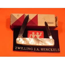 J A Henckels, 2 Blade +File Gentlemens Pocket knife w Multi-Color Fiery Mother of Pearl Handles J A Henckels, 2 Blade +File Gentlemens Pocket knife w Multi-Color Fiery Mother of Pearl Handles