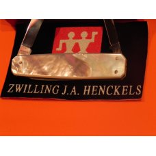 J A Henckels, 2 Blade +File Gentlemens Pocket knife w Multi-Color Fiery Mother of Pearl Handles J A Henckels, 2 Blade +File Gentlemens Pocket knife w Multi-Color Fiery Mother of Pearl Handles