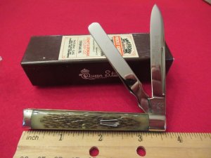 Schatt & Morgan Mossy Swamp Bone Handle Doctors Kinfe Pattern # 96   One of 100