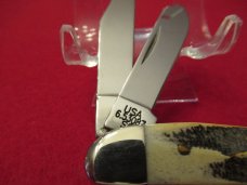 Case XX 2001 Bone Stag SFO Stockman Pattern # 6.53087 SS Case XX 2001 Bone Stag SFO Stockman Pattern # 6.53087 SS