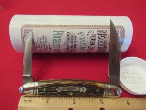  Great Eastern Antique Amber Bone Whittler Pattern # 620211 Serial # 10 of 25