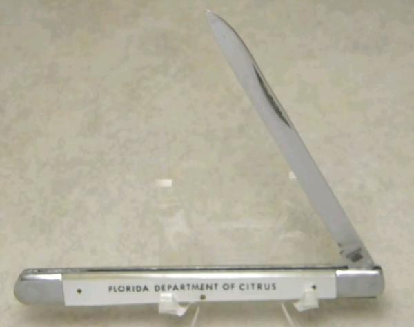 Vintage Valor Japan 11180 melon tester. Unused, never sharpened .Florida department of citrus print. Vintage Valor Japan 11180 melon tester. Unused, never sharpened .Florida department of citrus print.