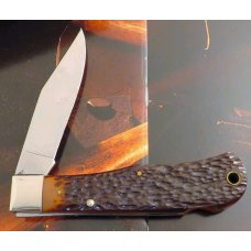 NIB!2001 REMINGTON LARGE bullet folding hunter. First production run Madison NC tang stamp and etch! NIB!2001 REMINGTON LARGE bullet folding hunter. First production run Madison NC tang stamp and etch!