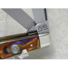 Bulldog Brand Germany Purple Swirl Stockman Knife c.1995 - High Carbon Steel - No Etch - 1 of 100 Bulldog Brand Germany Purple Swirl Stockman Knife c.1995 - High Carbon Steel - No Etch - 1 of 100