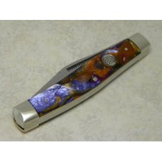 Bulldog Brand Germany Purple Swirl Stockman Knife c.1995 - High Carbon Steel - No Etch - 1 of 100 Bulldog Brand Germany Purple Swirl Stockman Knife c.1995 - High Carbon Steel - No Etch - 1 of 100