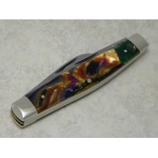 Bulldog Brand Germany Purple Swirl Stockman Knife c.1995 - High Carbon Steel - No Etch - 1 of 100 Bulldog Brand Germany Purple Swirl Stockman Knife c.1995 - High Carbon Steel - No Etch - 1 of 100